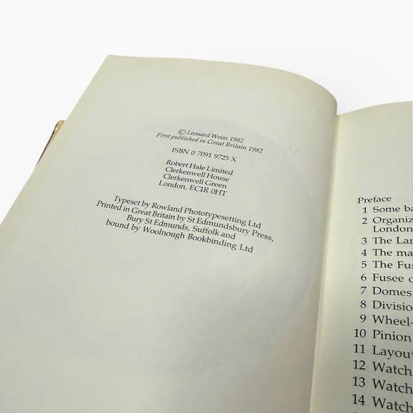 Vtg Watch-Making in England 1760-1820 Hardcover Book w/ Dust Cover - Picture 9 of 11